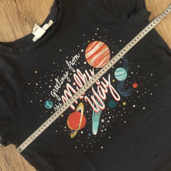 ✨ 2/10$ H&M Milky Way print T-shirt size S - Picture 5 of 6